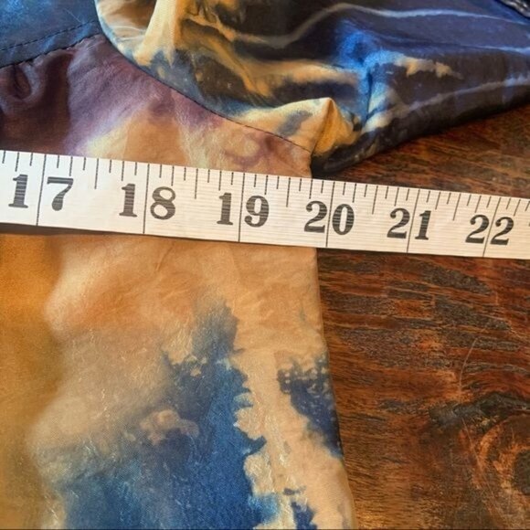 Piano Tie Dyed Silky Jacket Sz.M - Picture 6 of 11
